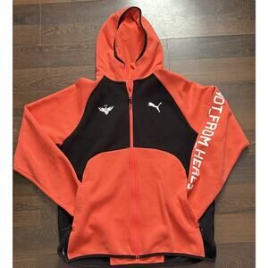 Puma Melo Dime Jacket Full Zip Coat Hoodie Outerwear Orange - Men's Size L